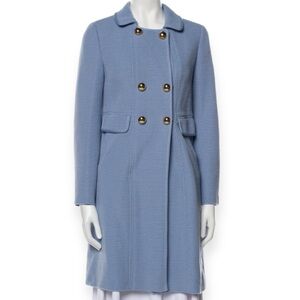 Luisa Spagnoli Light Blue Virgin Wool Peacoat M see matching dress in my list